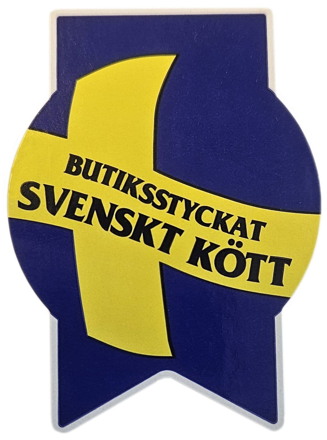Sigilletikett Butiksstyckat Svensk flagga – Prismärkning från Butiksprofil