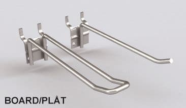 Enkelspjut board/plåt 300mm – Varuexponering från Butiksprofil