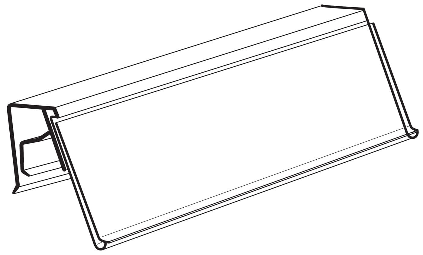 Skylthållare KEAL 76x210mm med skumtejp – Skyltmaterial från Butiksprofil