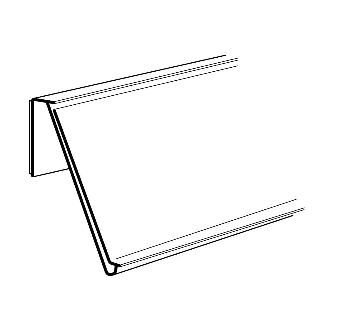 Hyllkantslist SNO 30mm, 25/frp – Skyltmaterial från Butiksprofil