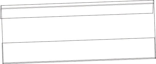 Plastskydd 21x7 transp. ledad, 0,4mm – Skyltmaterial från Butiksprofil