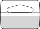 Pin-Pack hållare 41x35mm, 100st/frp – Skyltmaterial från Butiksprofil