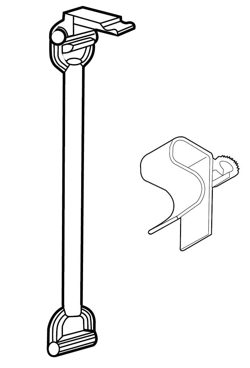 Trågclips 10 cm (355+353) – Skyltmaterial från Butiksprofil
