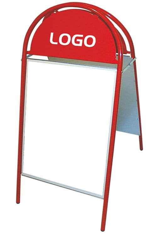 Profilställ 50x70 Röd/Röd – Skyltmaterial från Butiksprofil