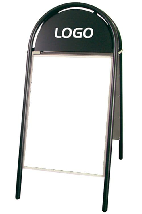 Profilställ 50x70 Svart/Svart – Skyltmaterial från Butiksprofil