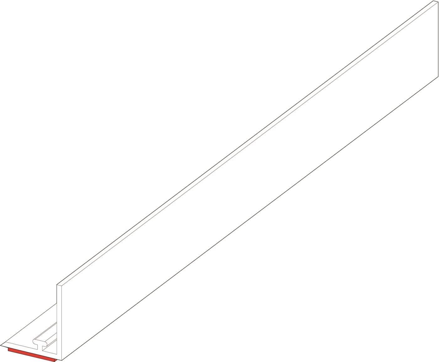 Framkantslist med 60mm front 885mm – Butiksutrustning från Butiksprofil