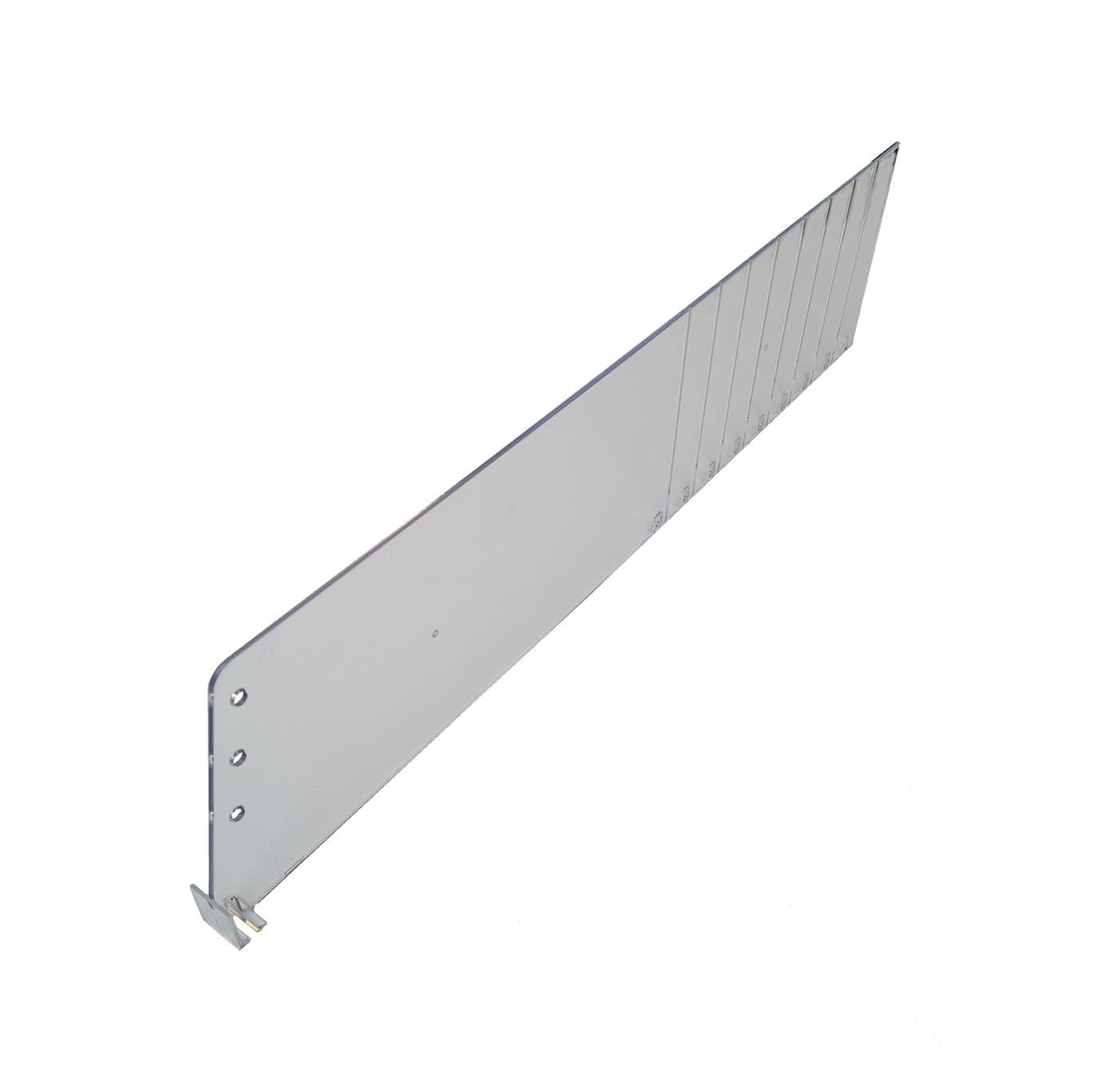 Avdelare 460 x120mm, till glidhylla – Butiksutrustning från Butiksprofil