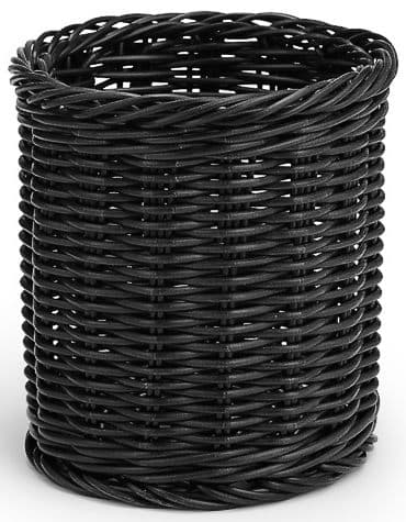 Bestickkorg enkel, Svart 150x150mm – Varuexponering från Butiksprofil