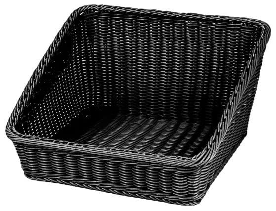 Brödkorg 43x43x24/10cm, Svart – Varuexponering från Butiksprofil