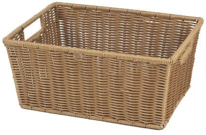 Frukt & Grönt korg Halv, Brun 40x30x18cm – Varuexponering från Butiksprofil