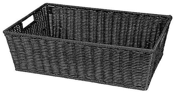 Frukt & Grönt korg Hel, Svart 60x40x18cm – Varuexponering från Butiksprofil