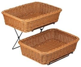 Korgställ med 2st charkkorgar, Brun – Varuexponering från Butiksprofil