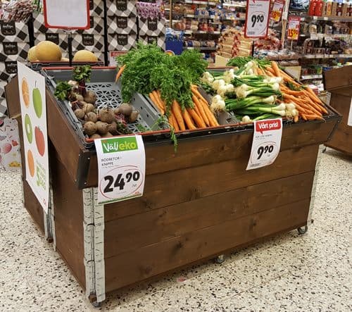 Lutad 60x160cm komplett, Färg – Varuexponering från Butiksprofil