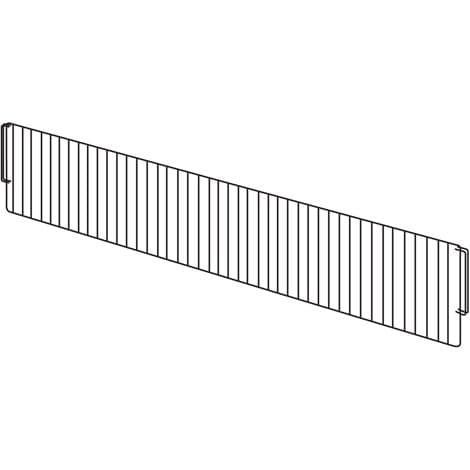 Trådavdelare Svart , Helpall 800x200mm – Varuexponering från Butiksprofil
