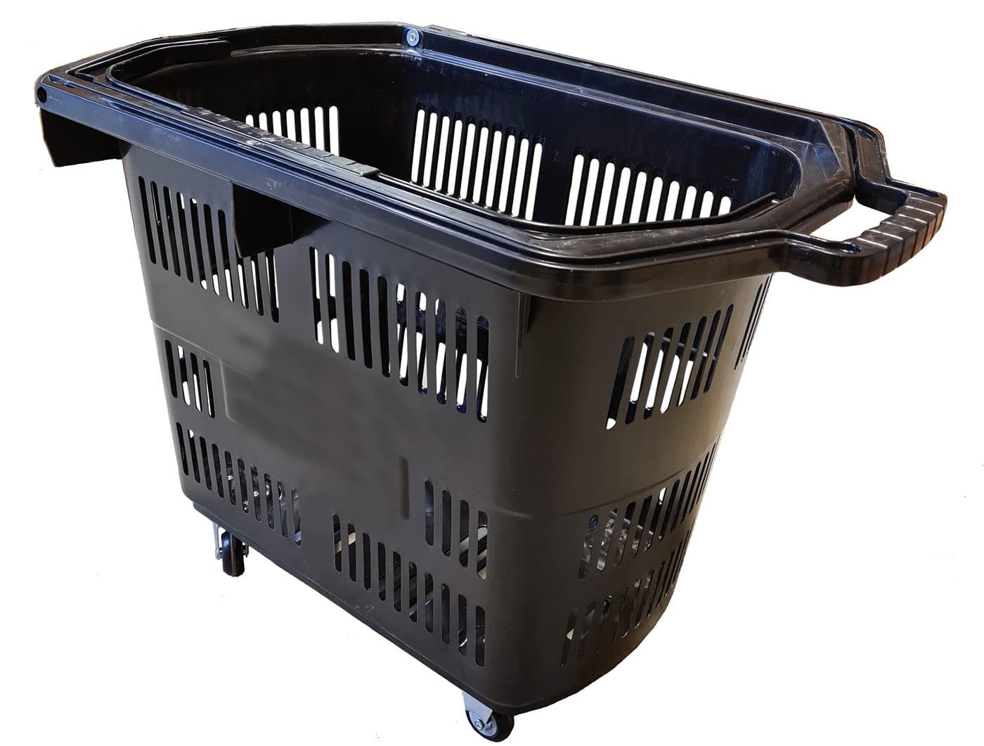 Kundkorg med hjul 55 L Grå – Kundkorgar & vagnar från Butiksprofil