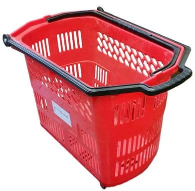 Kundkorg med hjul 55 L Röd – Kundkorgar & vagnar från Butiksprofil