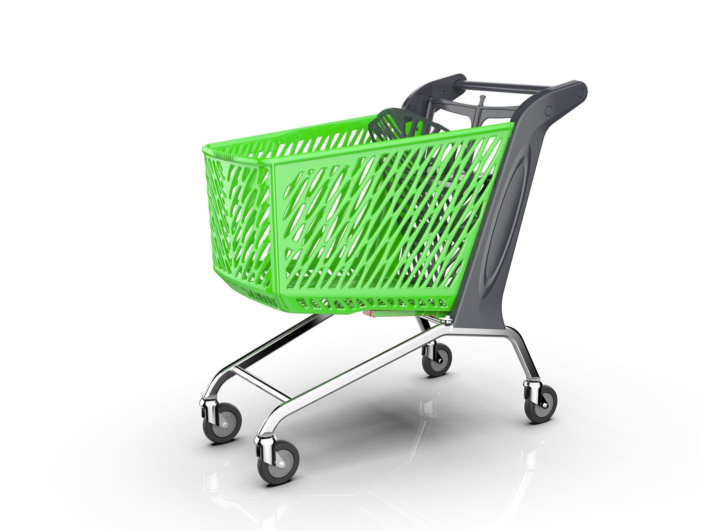Kundvagn Midi EKO Färg, 160L – Kundkorgar & vagnar från Butiksprofil