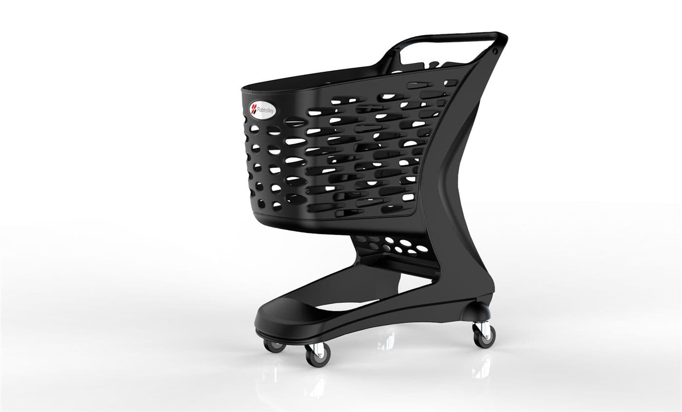 Kundvagn Mini EKO Svart, 90L Barnsits – Kundkorgar & vagnar från Butiksprofil