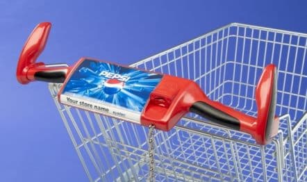 Kundvagnshandtag Rela XT, Display – Kundkorgar & vagnar från Butiksprofil
