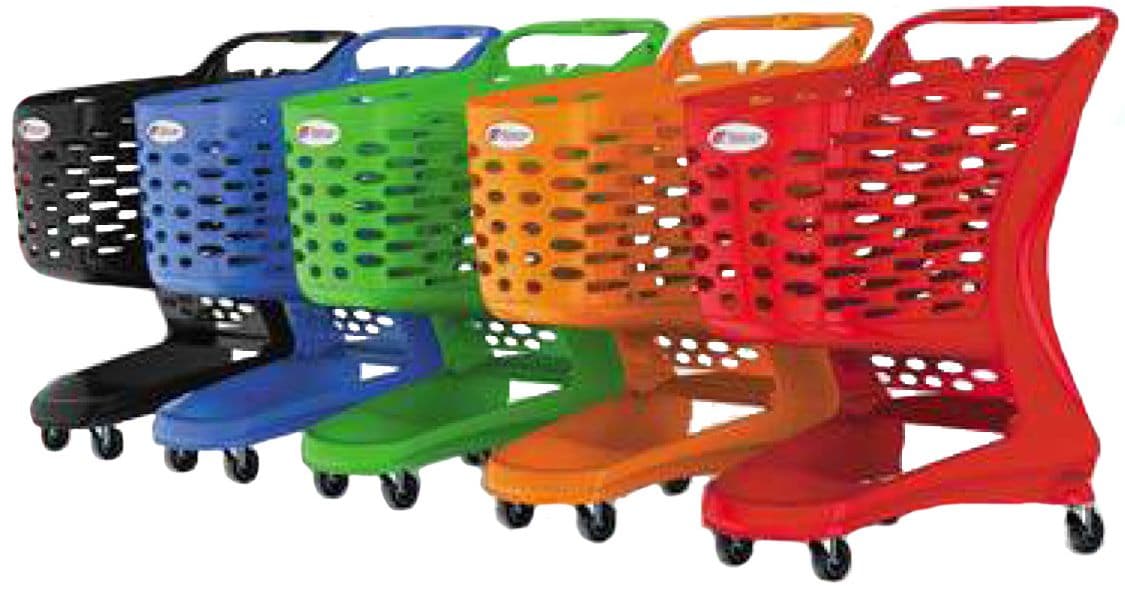Kundvagn Mini EKO Färg, 90L Barnsits – Kundvagnar i plast