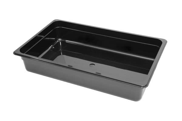 Kantin 1/1 svart, Djup 100mm – Butiksutrustning från Butiksprofil
