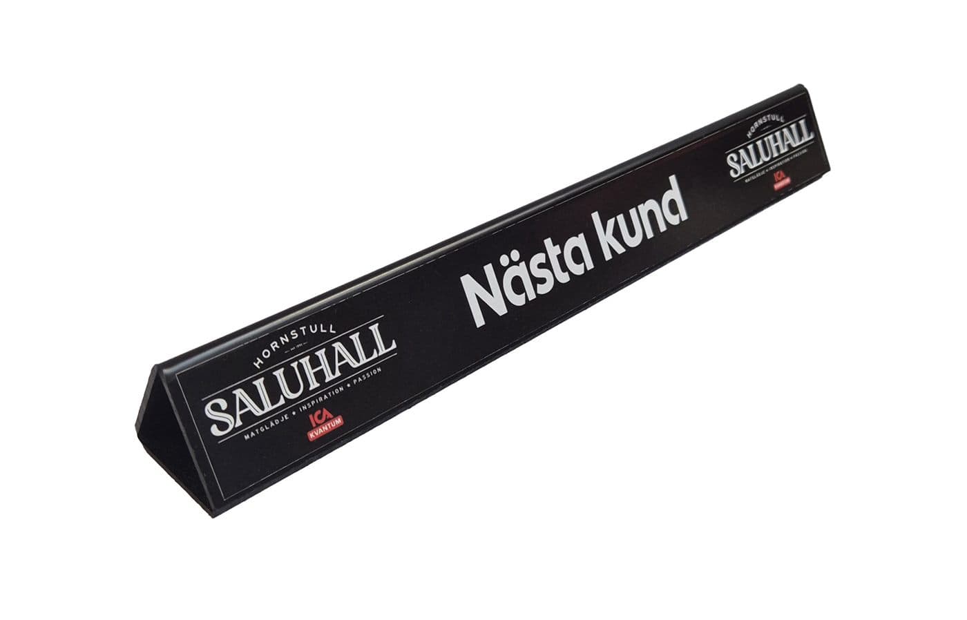 Kassapinne, 275x35mm, inkl 3 dekaler – Skyltmaterial från Butiksprofil
