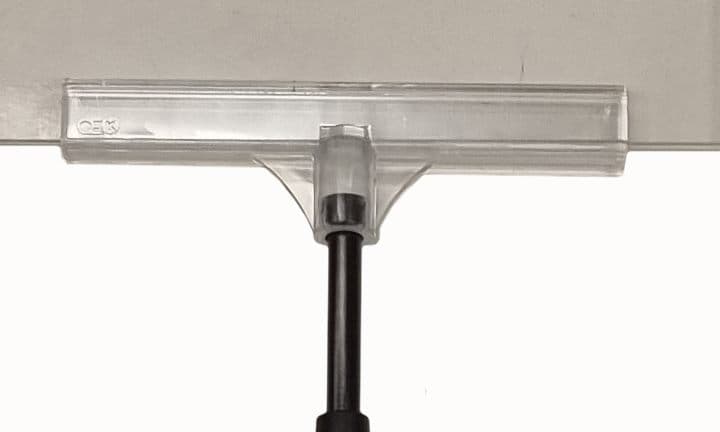 Hållare för akrylficka 150mm – Skyltmaterial från Butiksprofil