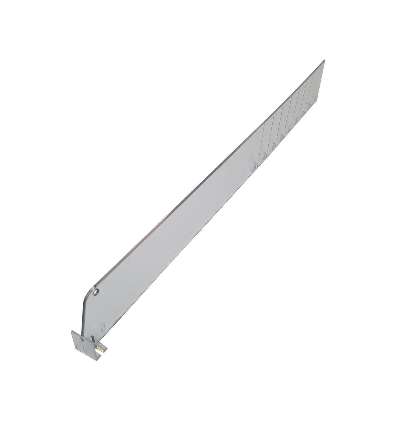 Avdelare 460 x60mm, till glidhylla – Butiksutrustning från Butiksprofil