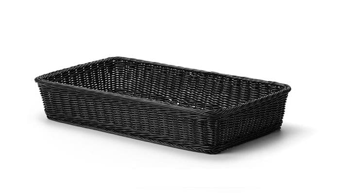 Charkkorg stor 53x32x9cm SVART – Varuexponering från Butiksprofil