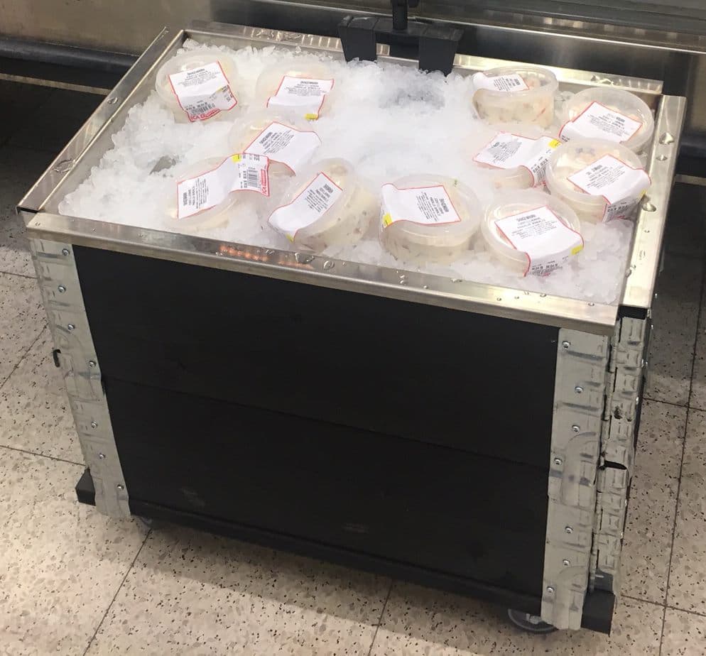 Isdisk komplett Panel 1/2 Pall, Färg – Varuexponering från Butiksprofil
