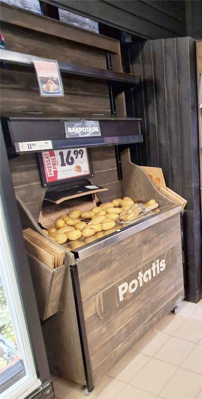PANEL Exponering, Löspotatis – Varuexponering från Butiksprofil