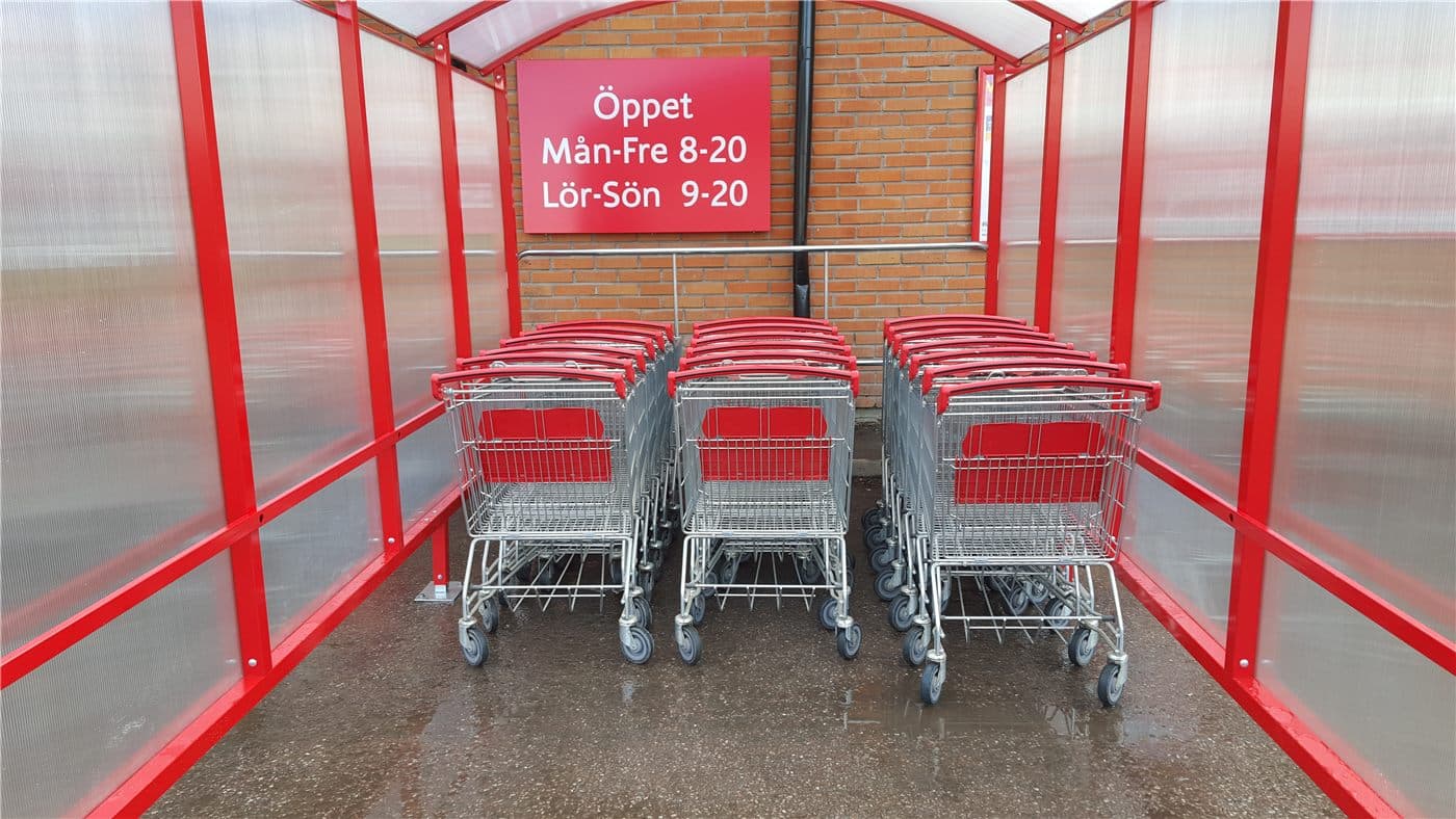 Kundvagnsgarage 5m 5100x2550mm – Kundkorgar & vagnar från Butiksprofil