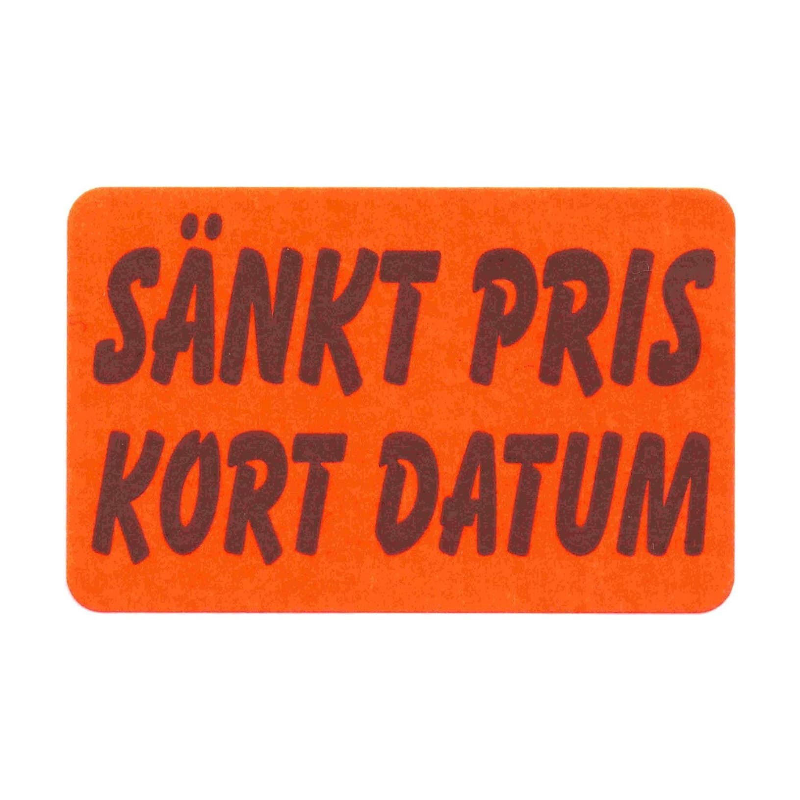 25x36 Sänkt pris kort datum – Prismärkning från Butiksprofil