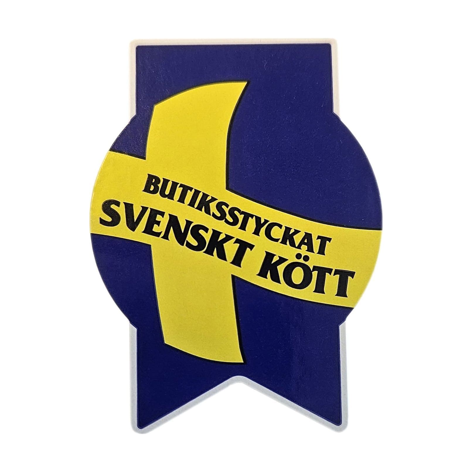 Sigilletikett Butiksstyckat Svensk flagga – Prismärkning från Butiksprofil