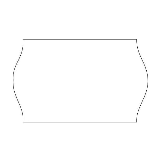 26x16 etik vit neutral – Prismärkning från Butiksprofil