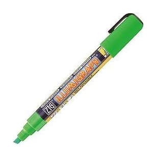 Illumigraph 6 mm grön fluor, 12 st/frp – Förbrukning från Butiksprofil