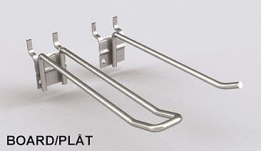 Enkelspjut board/plåt 200mm – Varuexponering från Butiksprofil