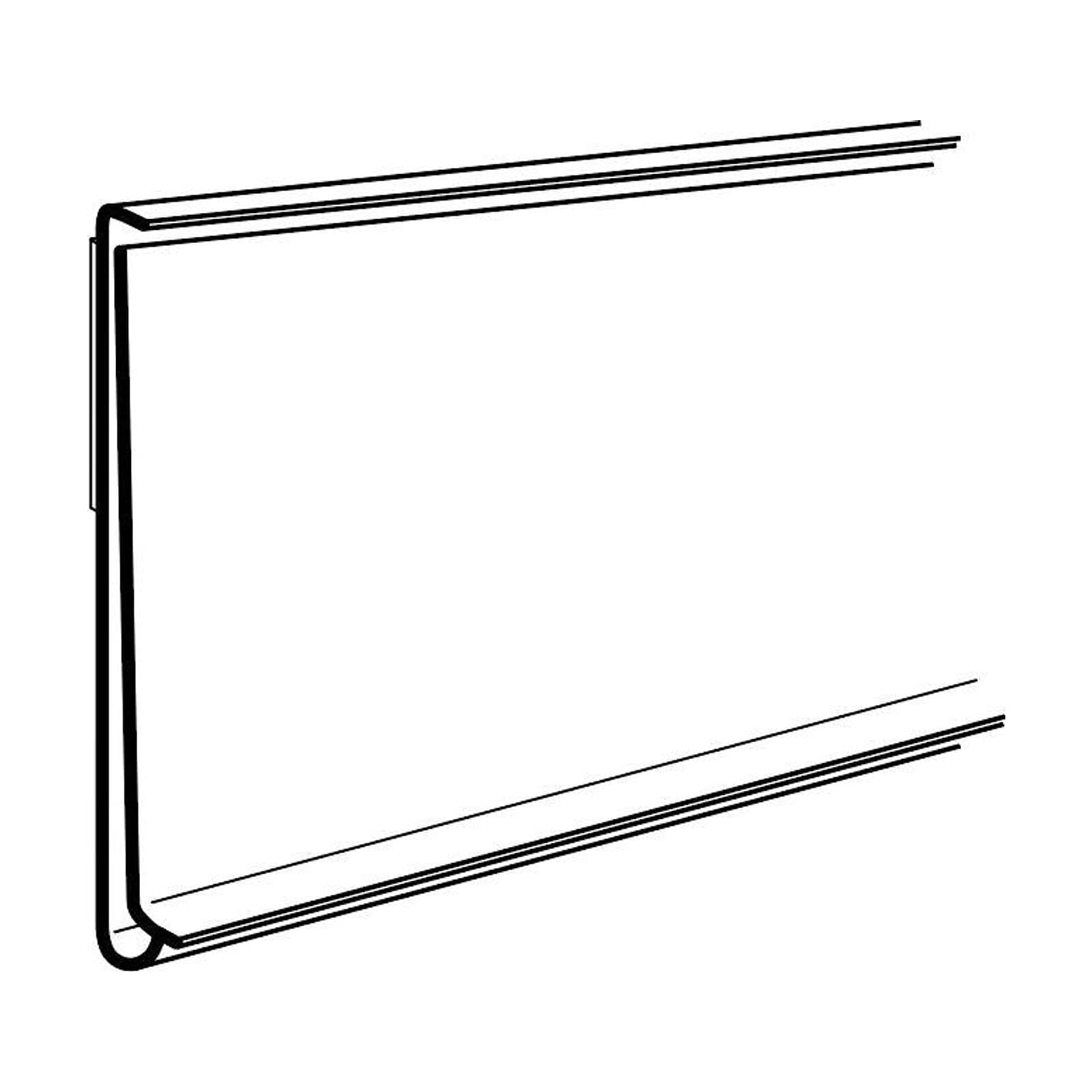 Hyllkantslist AL, 39mm, 50/frp – Skyltmaterial från Butiksprofil