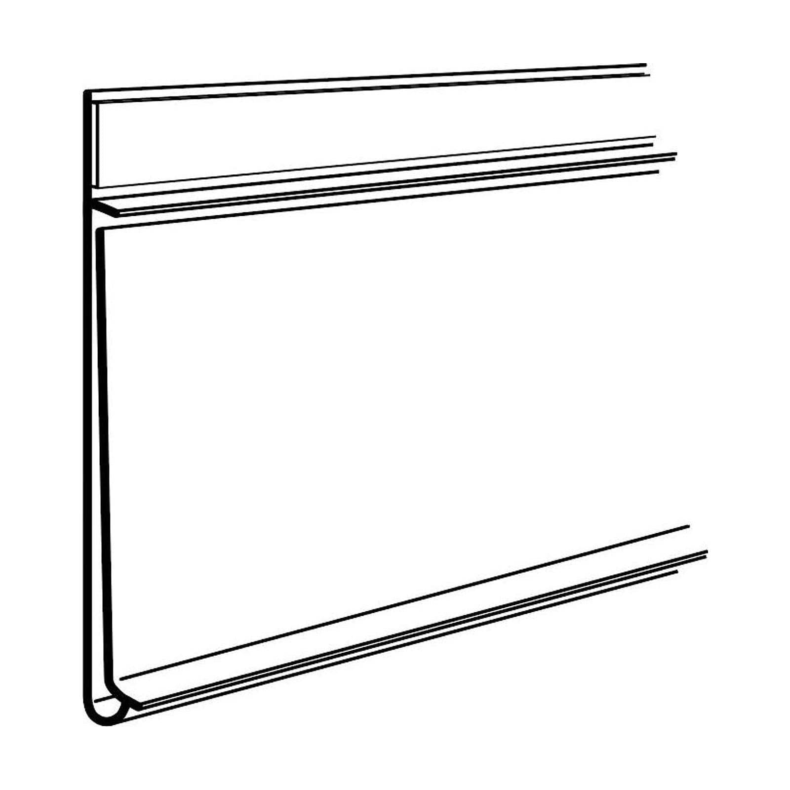 Hyllkantslist ALD,26mm, 50/frp – Skyltmaterial från Butiksprofil
