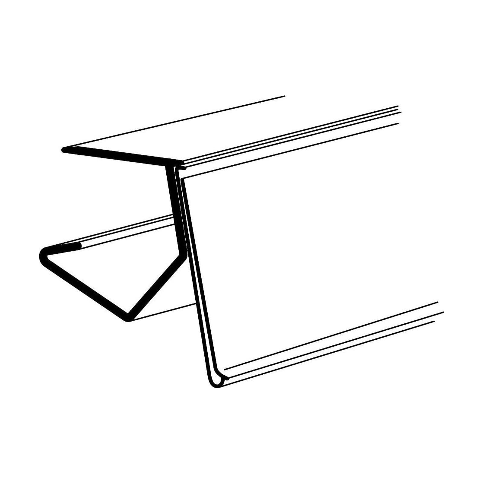 Hyllkantslist GAL 39x895mm, 25/frp – Skyltmaterial från Butiksprofil