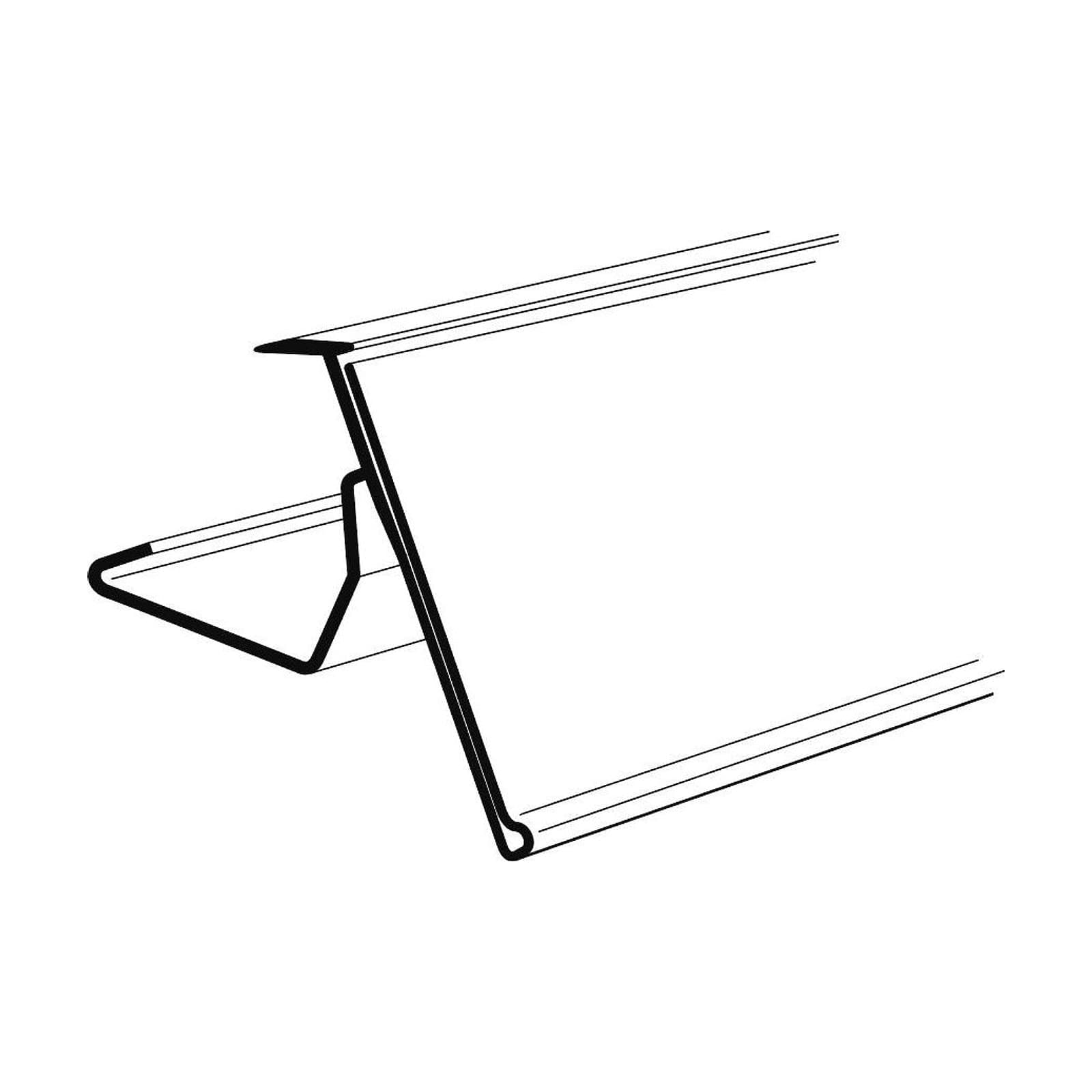 Hyllkantslist GAN 39x895mm Grå – Skyltmaterial från Butiksprofil