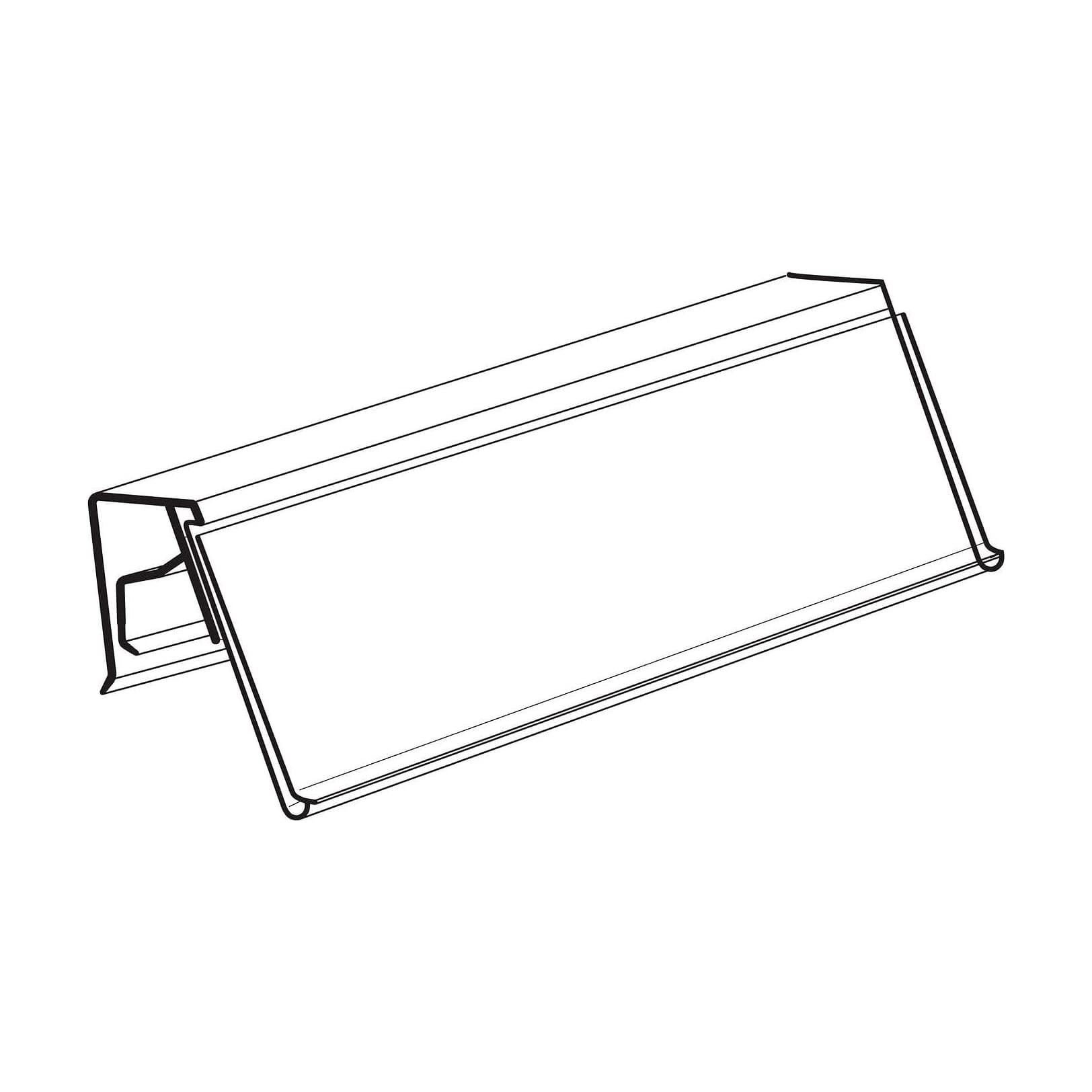 Skylthållare KEAL 76x210mm med skumtejp – Skyltmaterial från Butiksprofil