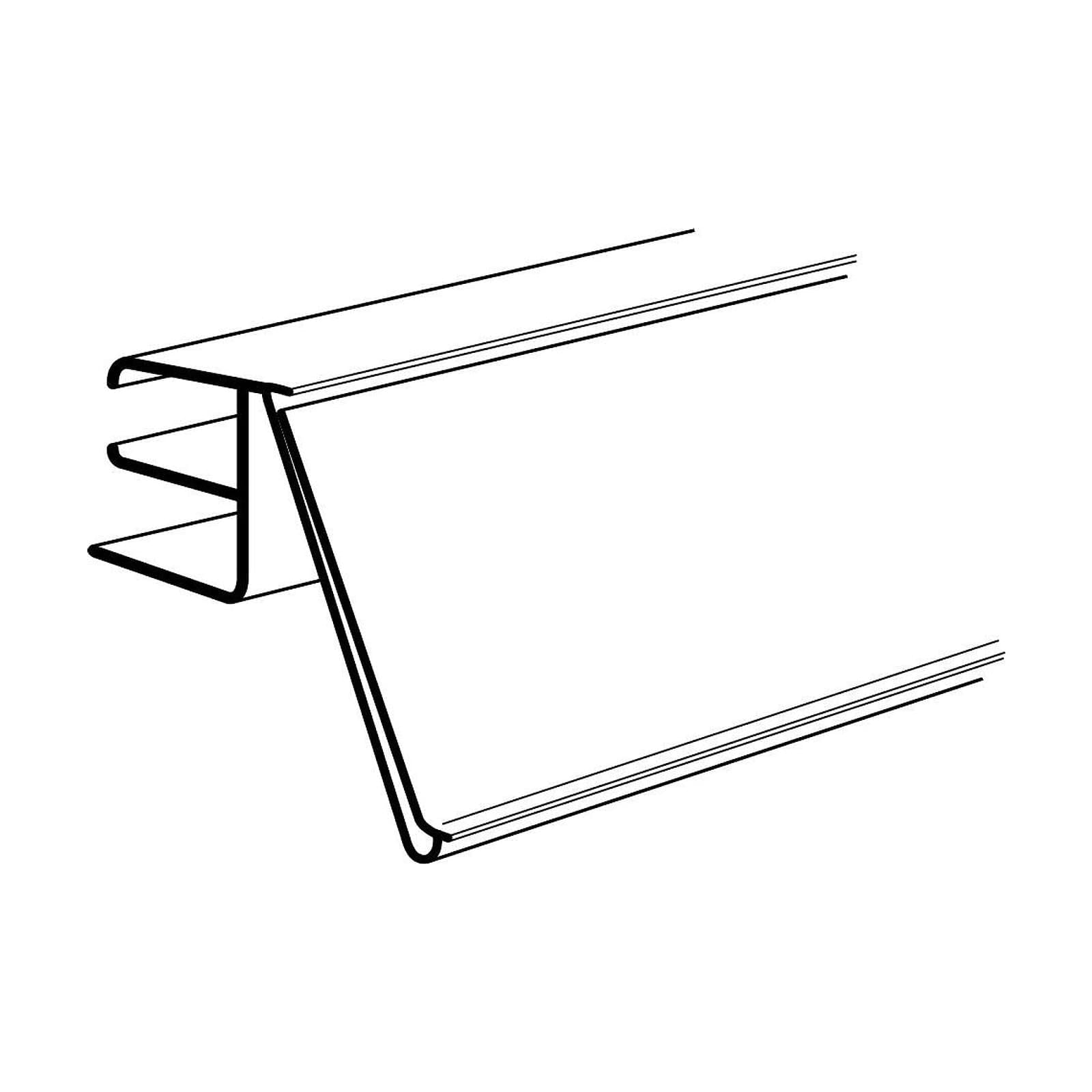 Hyllkantslist SHP 26mm, Grå 25/frp – Skyltmaterial från Butiksprofil