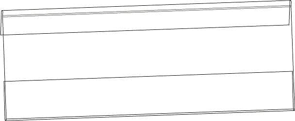Plastskydd 21x7 transp. ledad, 0,4mm – Skyltmaterial från Butiksprofil
