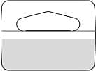 Pin-Pack hållare 41x35mm, 100st/frp – Skyltmaterial från Butiksprofil