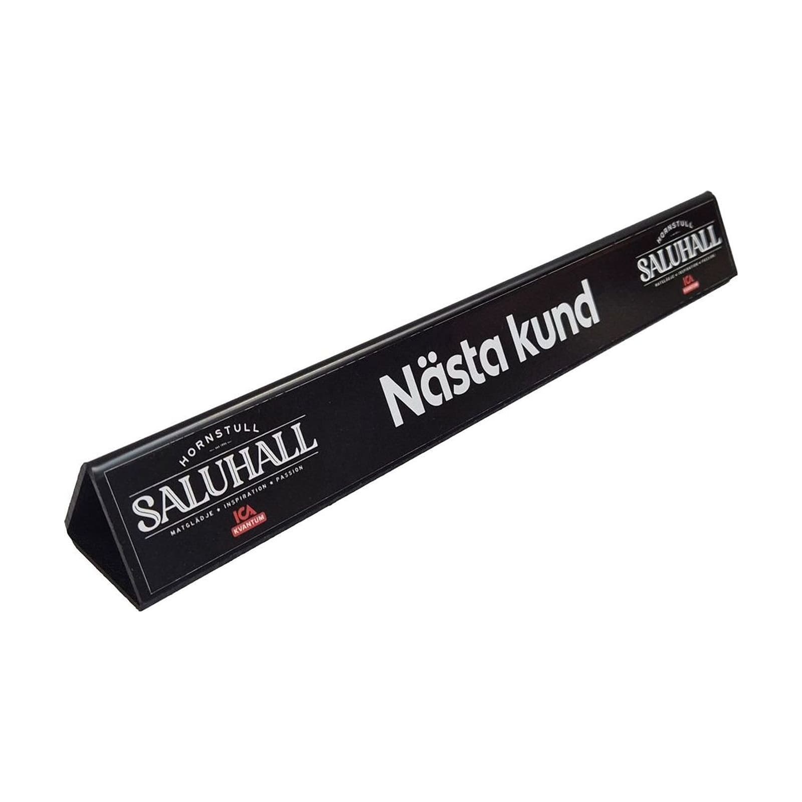 Kassapinne, 275x35mm, inkl 3 dekaler – Skyltmaterial från Butiksprofil