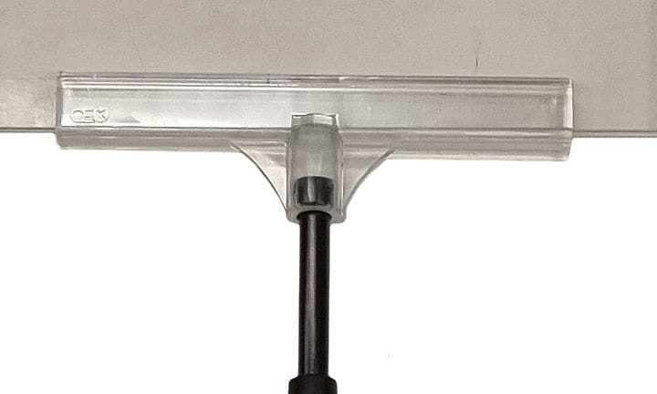 Hållare för akrylficka 150mm – Skyltmaterial från Butiksprofil