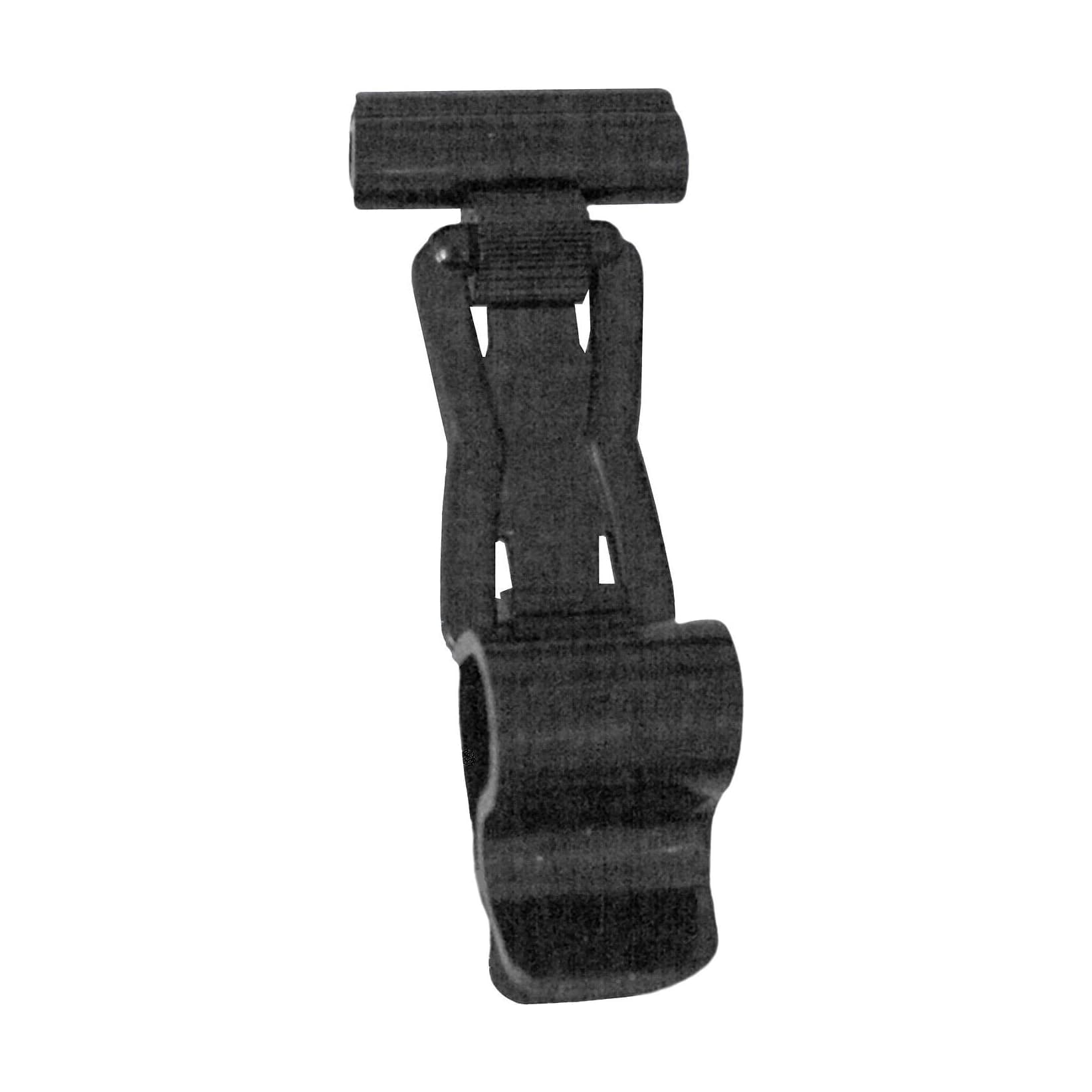 Kantklämma 40mm arm, Svart 10/frp – Skyltmaterial från Butiksprofil
