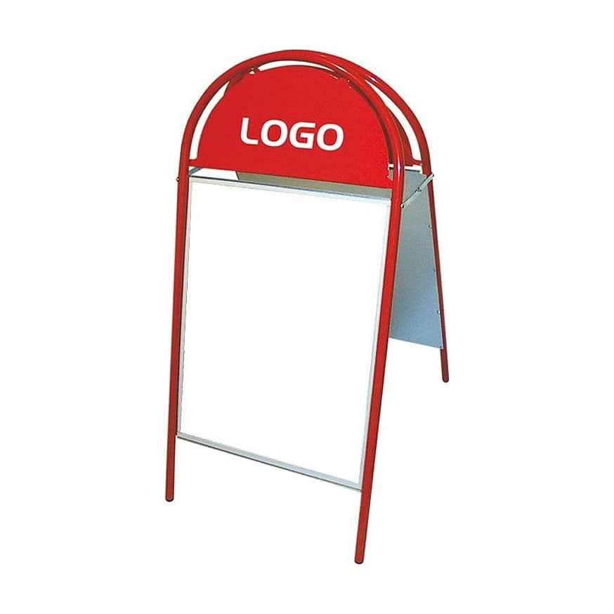 Profilställ 50x70 Röd/Röd – Skyltmaterial från Butiksprofil
