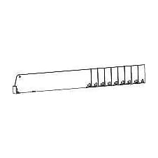 Avdelare Brytbar 285-485 x 60mm – Butiksutrustning från Butiksprofil